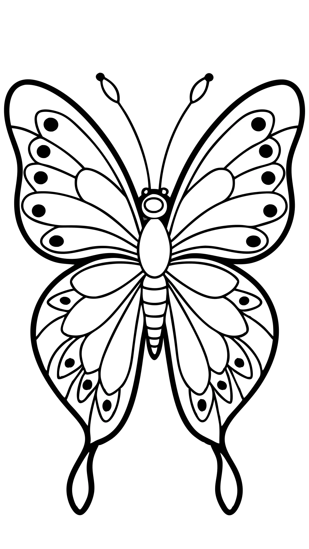 Páginas para colorear de mariposa para niños